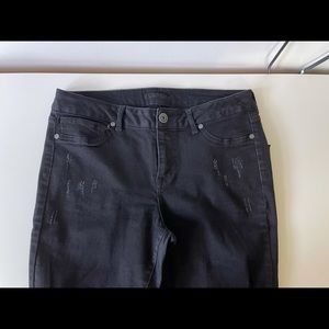 Maurices Distressed Black Jegging